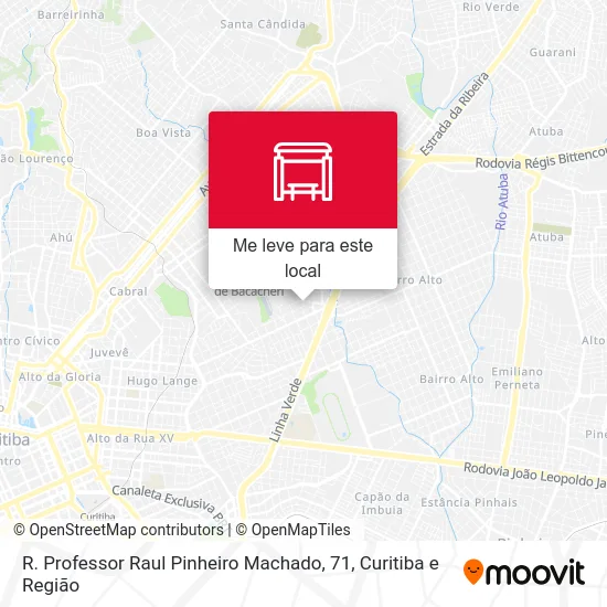 R. Professor Raul Pinheiro Machado, 71 mapa