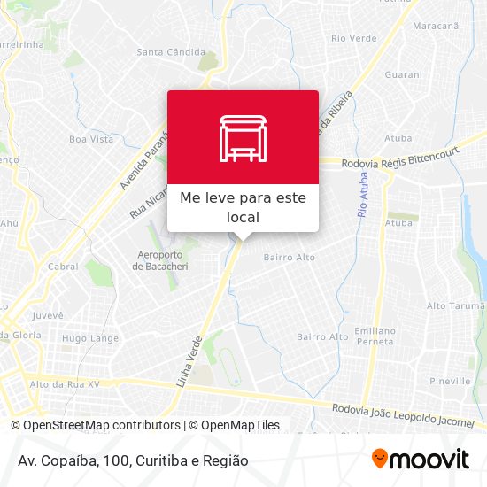 Av. Copaíba, 100 mapa