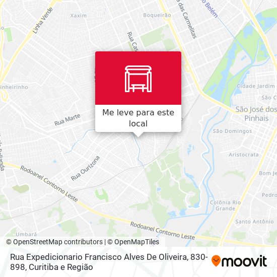 Rua Expedicionario Francisco Alves De Oliveira, 830-898 mapa
