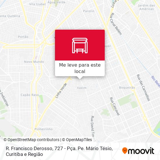R. Francisco Derosso, 727 - Pça. Pe. Mário Tésio mapa