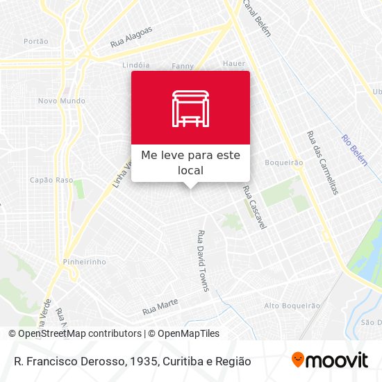 R. Francisco Derosso, 1935 mapa