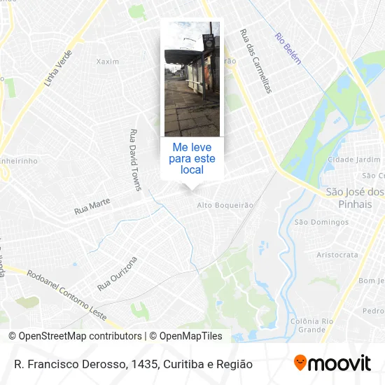 R. Francisco Derosso, 1435 mapa