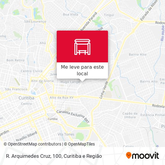 R. Arquimedes Cruz, 100 mapa