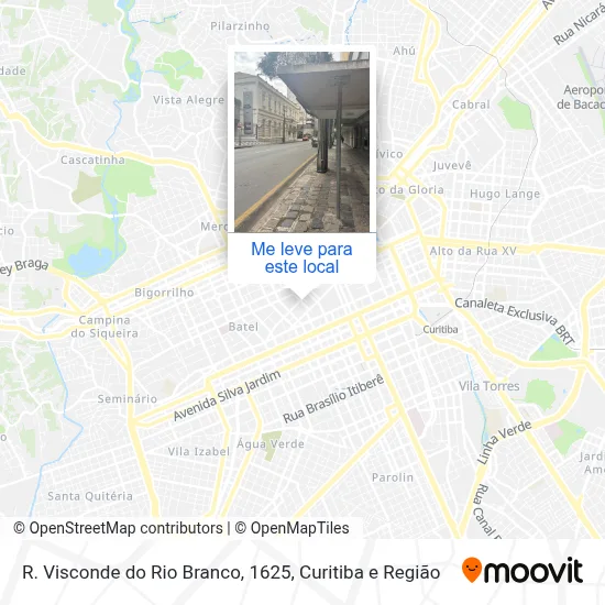 R. Visconde do Rio Branco, 1625 mapa