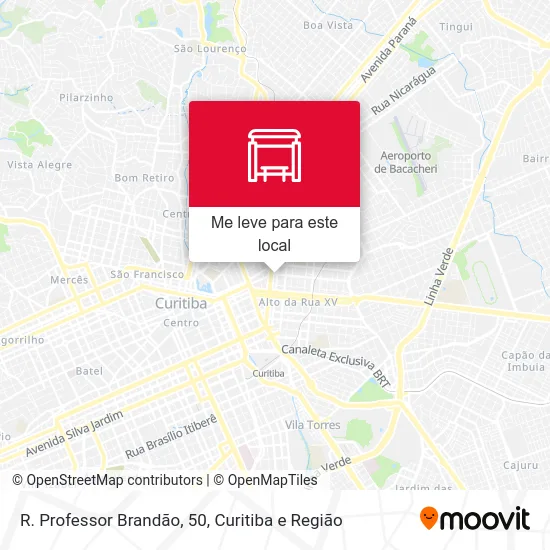 R. Professor Brandão, 50 mapa