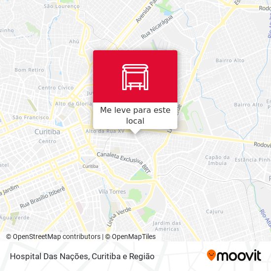 Hospital Das Nações mapa