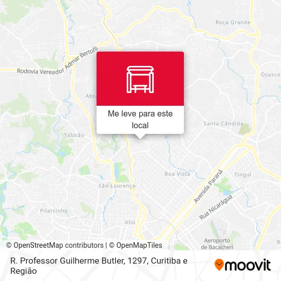 R. Professor Guilherme Butler, 1297 mapa