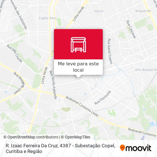 R. Izaac Ferreira Da Cruz, 4387 - Subestação Copel mapa