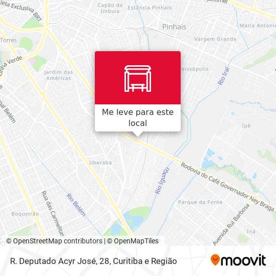 R. Deputado Acyr José, 28 mapa