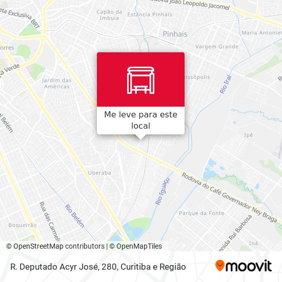 R. Deputado Acyr José, 280 mapa