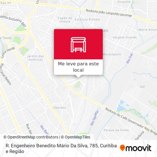 R. Engenheiro Benedito Mário Da Silva, 785 mapa