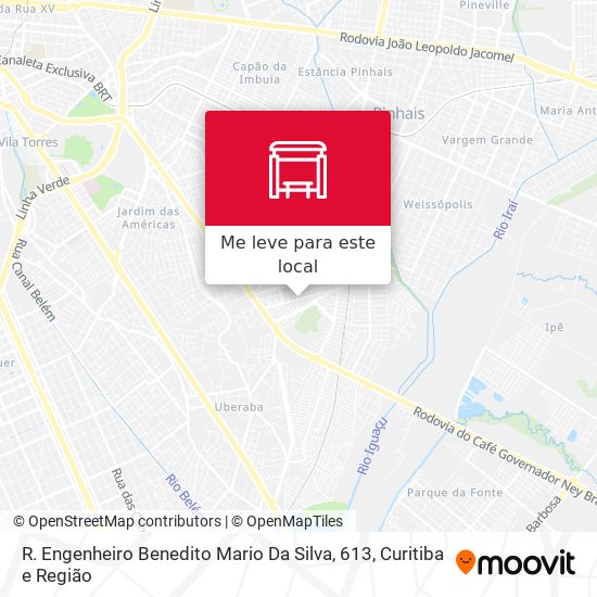 R. Engenheiro Benedito Mario Da Silva, 613 mapa
