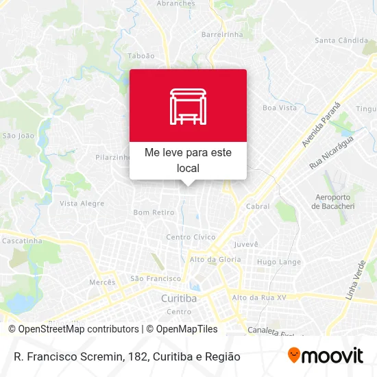 R. Francisco Scremin, 182 mapa