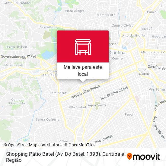 Shopping Pátio Batel (Av. Do Batel, 1898) mapa