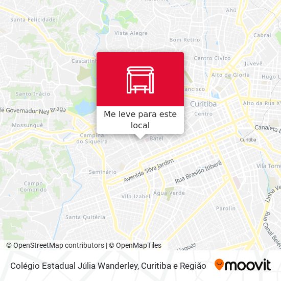 Colégio Estadual Júlia Wanderley mapa