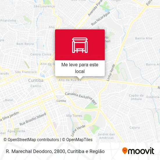 R. Marechal Deodoro, 2800 mapa