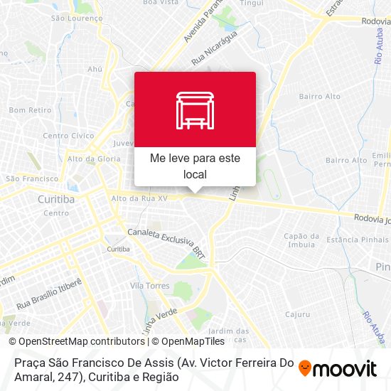 Praça São Francisco De Assis (Av. Victor Ferreira Do Amaral, 247) mapa