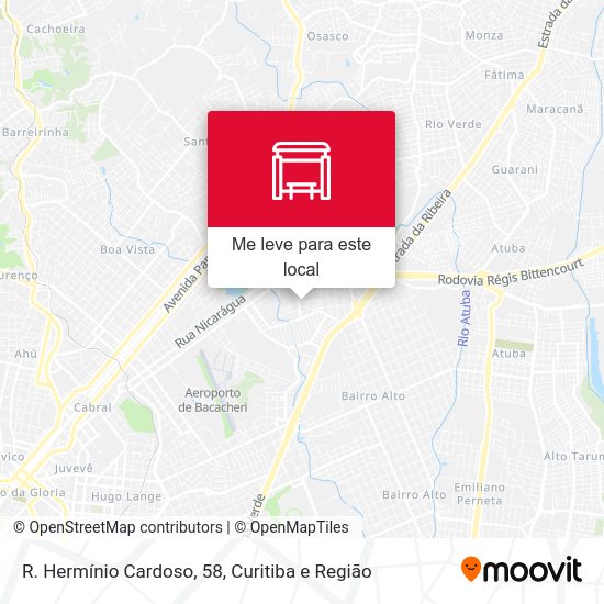 R. Hermínio Cardoso, 58 mapa