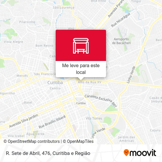 R. Sete de Abril, 476 mapa