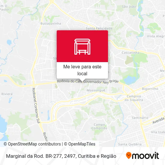 Marginal da Rod. BR-277, 2497 mapa