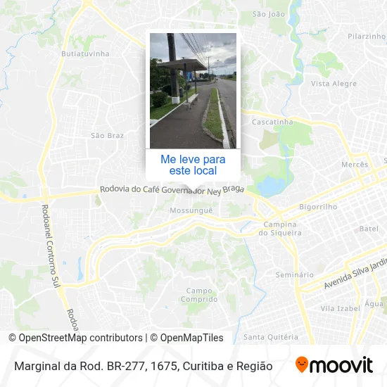 Marginal da Rod. BR-277, 1675 mapa