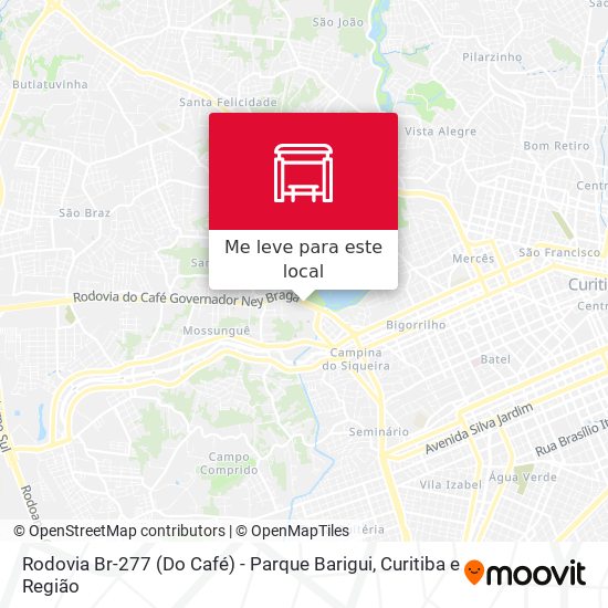 Rodovia Br-277 (Do Café) - Parque Barigui mapa