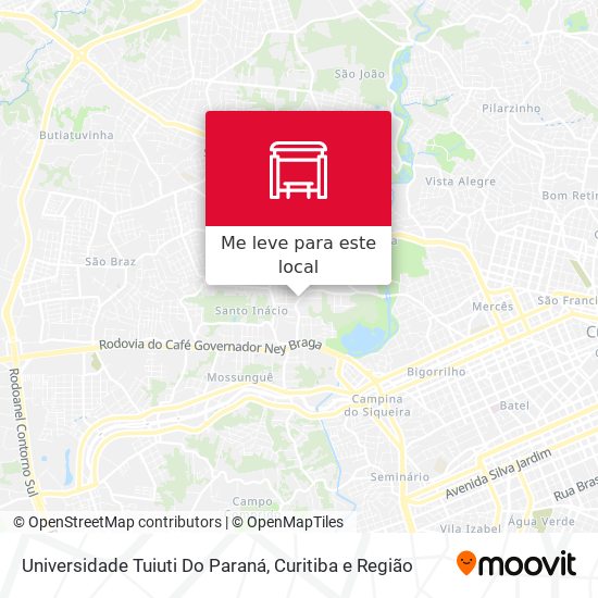 Universidade Tuiuti Do Paraná mapa