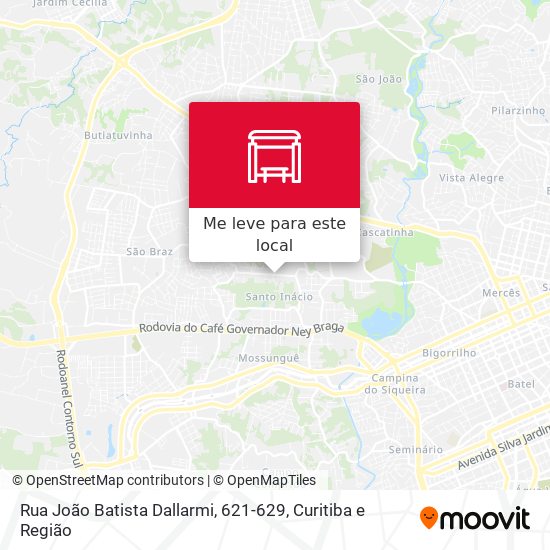 Rua João Batista Dallarmi, 621-629 mapa