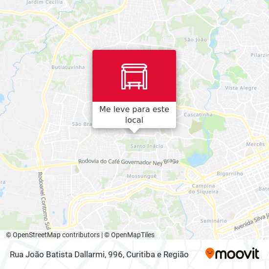 Rua João Batista Dallarmi, 996 mapa
