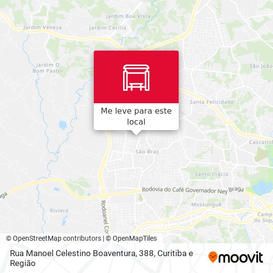 Rua Manoel Celestino Boaventura, 388 mapa