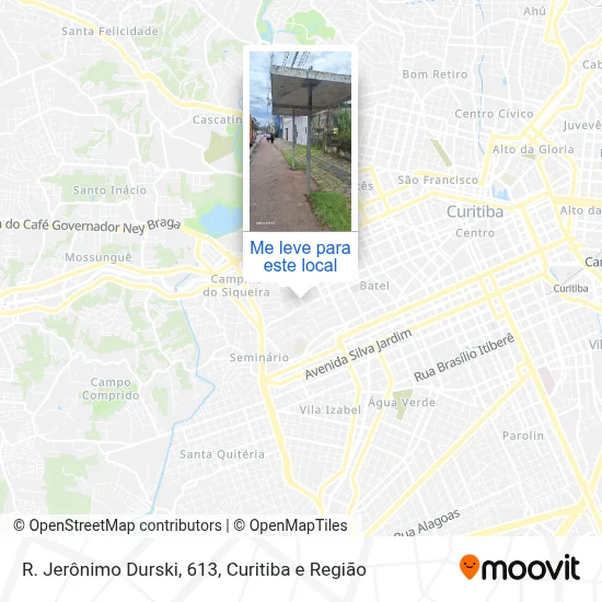 R. Jerônimo Durski, 613 mapa