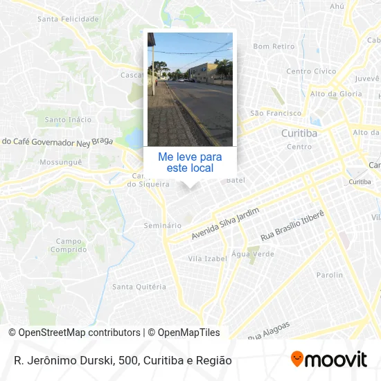 R. Jerônimo Durski, 500 mapa