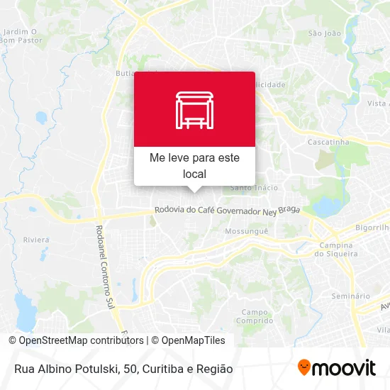 Rua Albino Potulski, 50 mapa