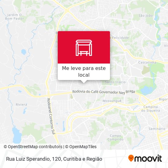 Rua Luiz Sperandio, 120 mapa