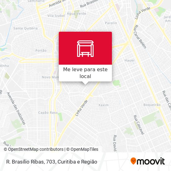 R. Brasílio Ribas, 703 mapa