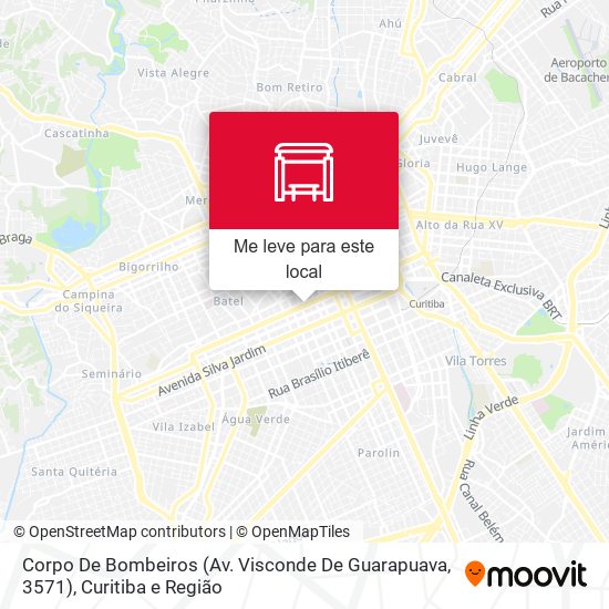 Corpo De Bombeiros (Av. Visconde De Guarapuava, 3571) mapa