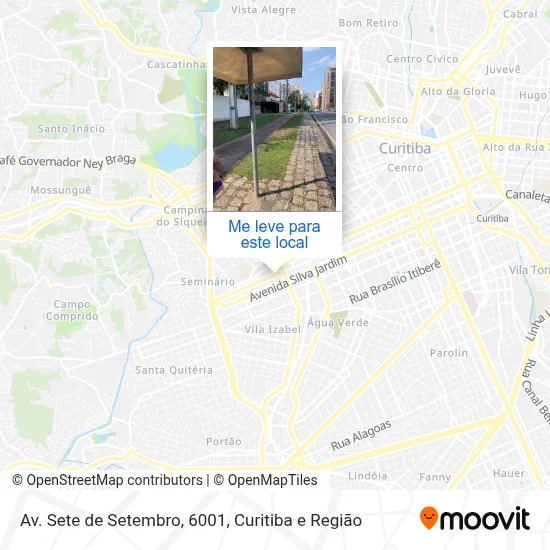Av. Sete de Setembro, 6001 mapa