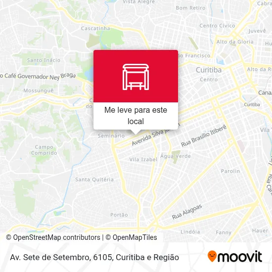 Av. Sete de Setembro, 6105 mapa