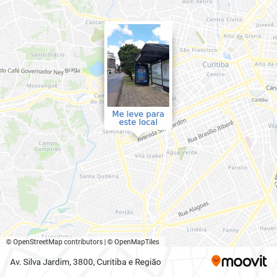 Av. Silva Jardim, 3800 mapa