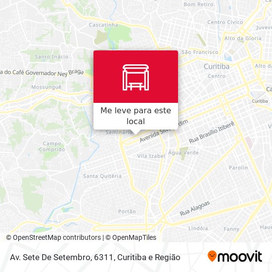 Av. Sete De Setembro, 6311 mapa