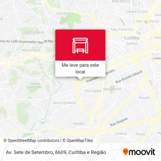 Av. Sete de Setembro, 6609 mapa