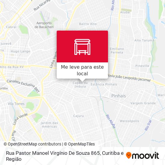 Rua Pastor Manoel Virgínio De Souza 865 mapa