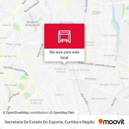 Secretaria De Estado Do Esporte mapa