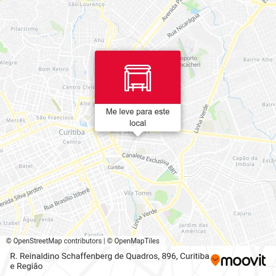 R. Reinaldino Schaffenberg de Quadros, 896 mapa