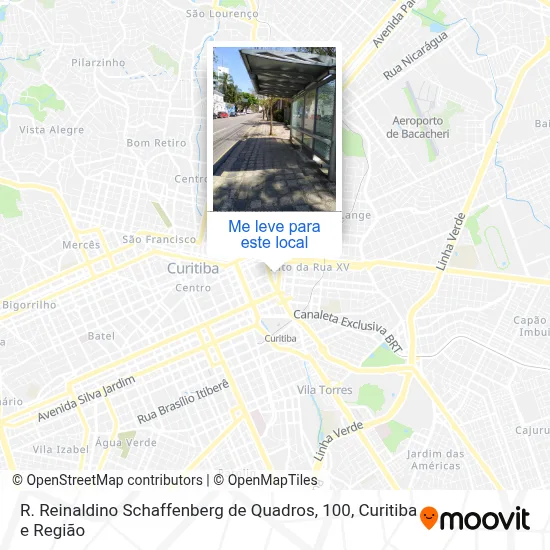 R. Reinaldino Schaffenberg de Quadros, 100 mapa