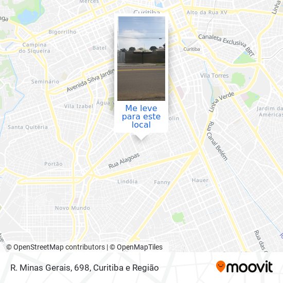 R. Minas Gerais, 698 mapa