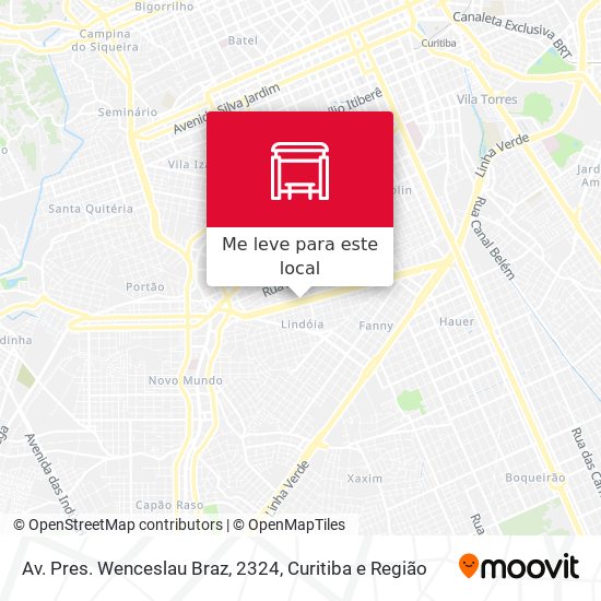 Av. Pres. Wenceslau Braz, 2324 mapa