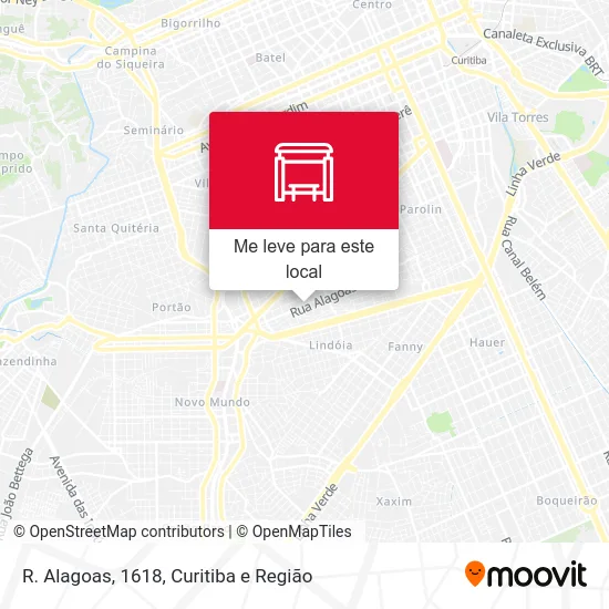 R. Alagoas, 1618 mapa