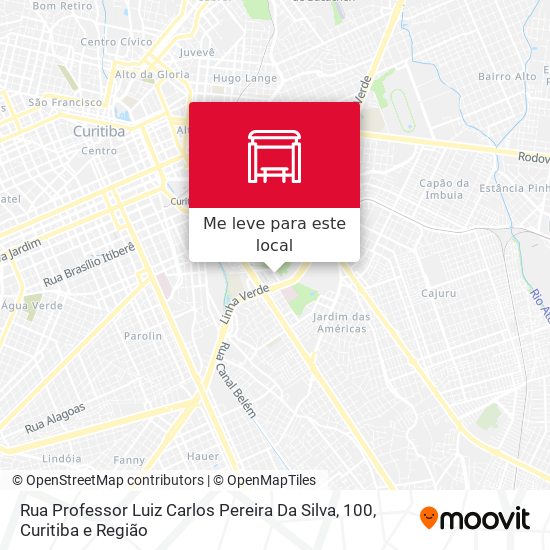 Rua Professor Luiz Carlos Pereira Da Silva, 100 mapa