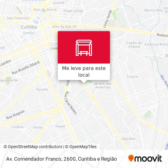 Av. Comendador Franco, 2600 mapa